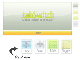 tabSwitch, tabs browsing con un plugin jQuery