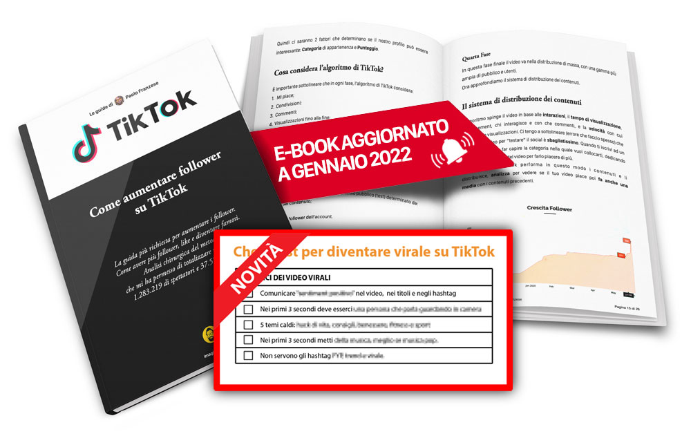 Metodo IMAGINERS - eBook gratuito in PDF per Aumentare Visualizzazioni TikTok