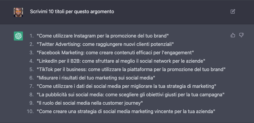 Come farsi scrivere da ChatGPT un articolo per il blog